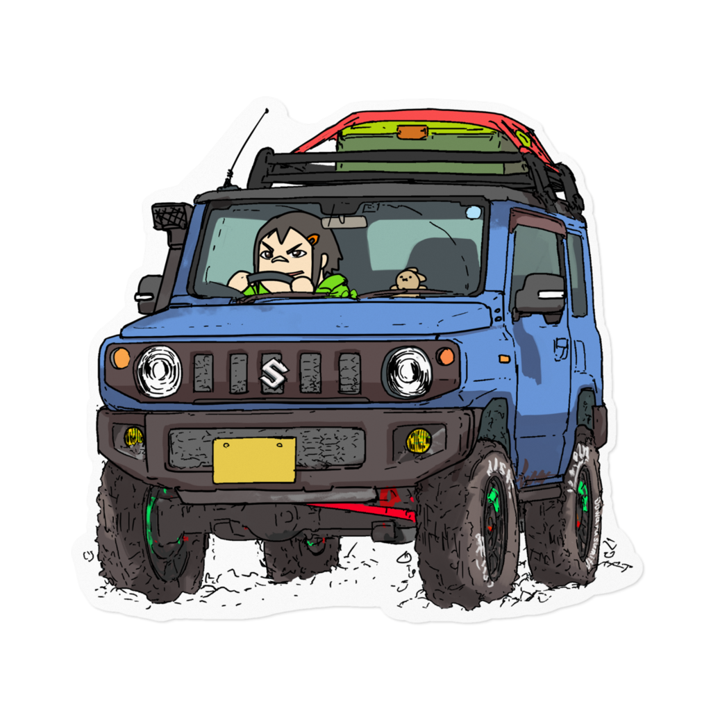 JB64ジムニー 耐水ステッカー大・小