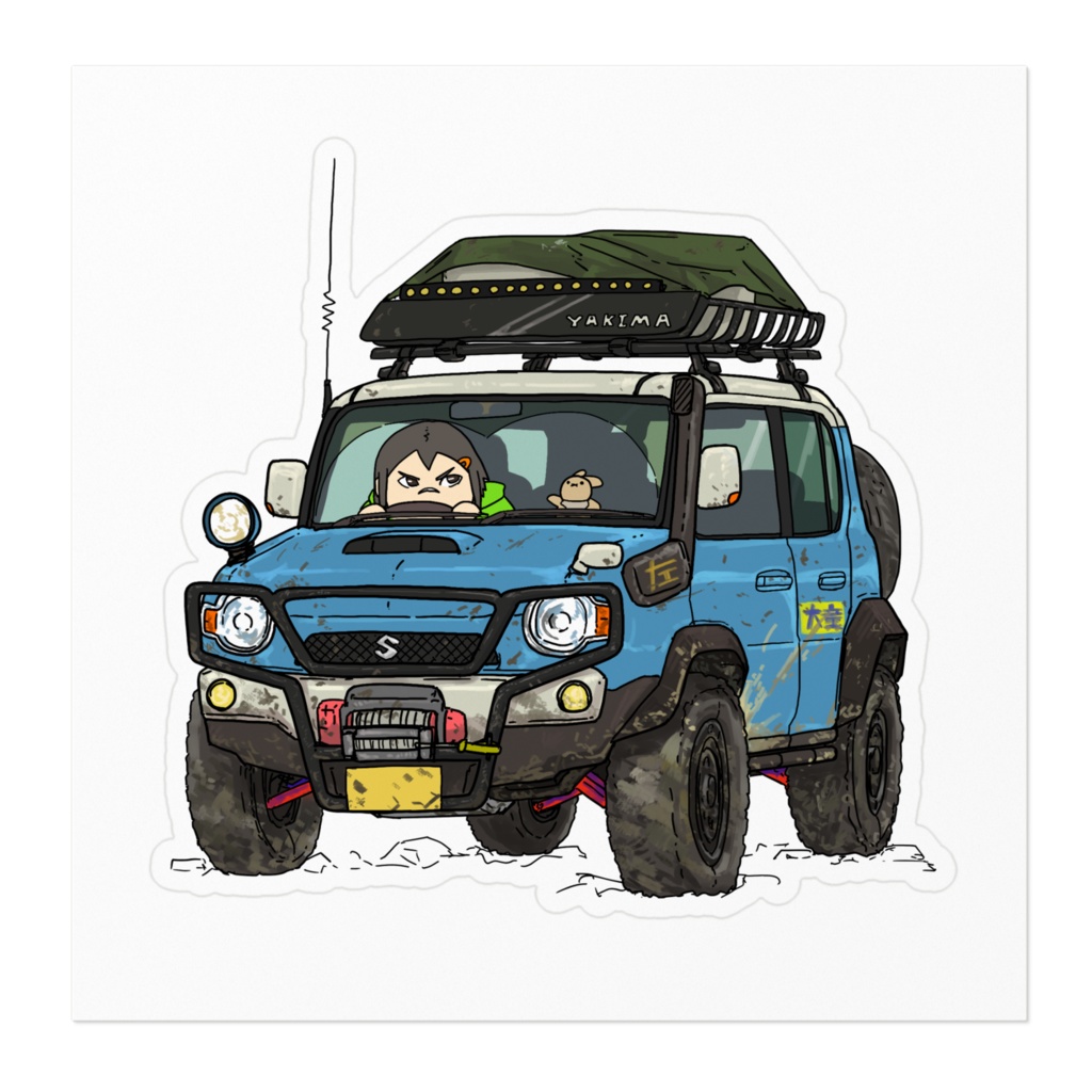 初代ハスラー 耐水ステッカー大・小