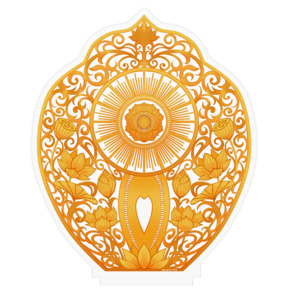 金蓮光背アクリルスタンド(100x100mm)