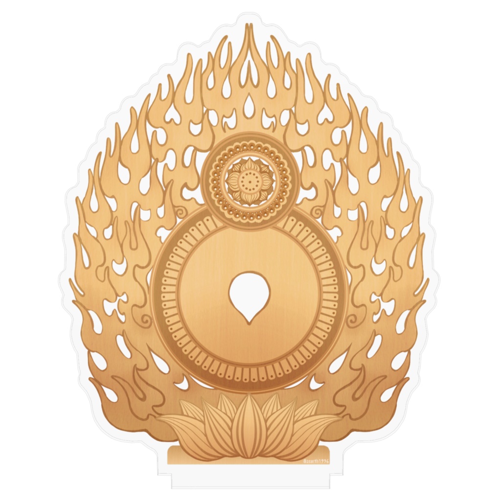 火炎光背アクリルスタンド(100x100mm)