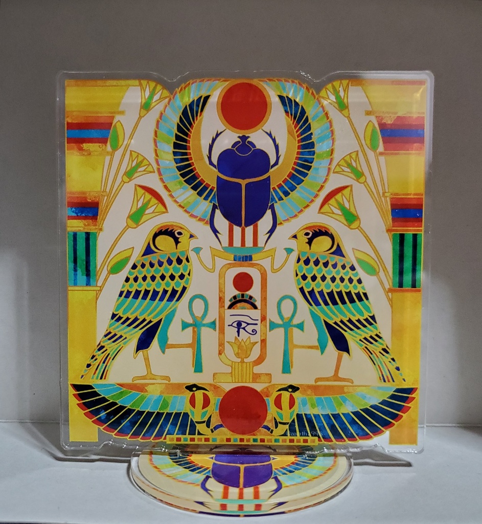 古代エジプト壁画風アクリルスタンド(100×100mm)