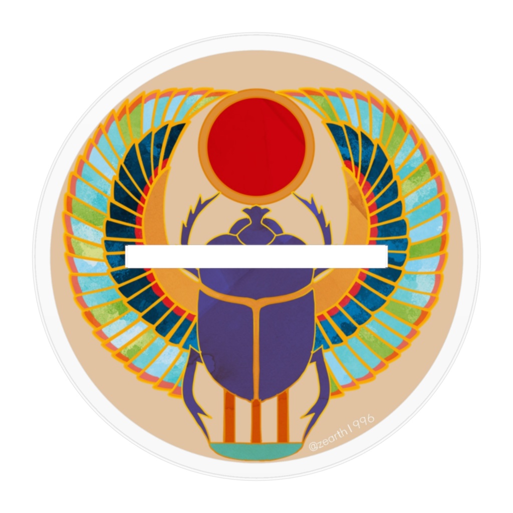 古代エジプト壁画風アクリルスタンド(100×100mm)