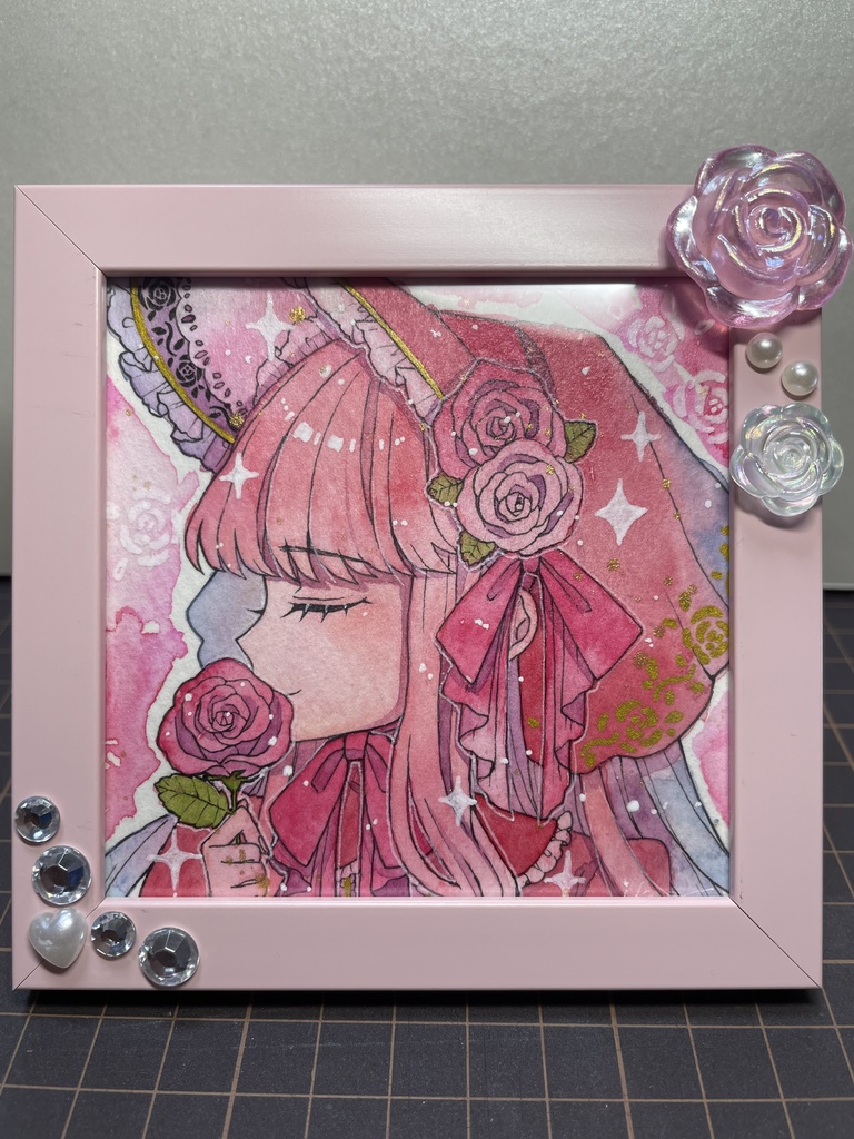 【創作原画】ピンクの薔薇🩷🌹