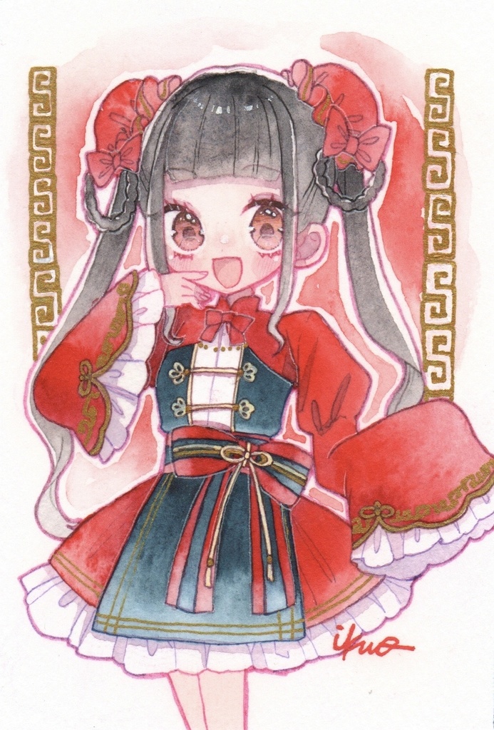 【創作原画】「華ロリちゃん」