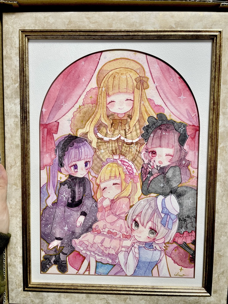 【創作原画】「少女達のくつろぎ」