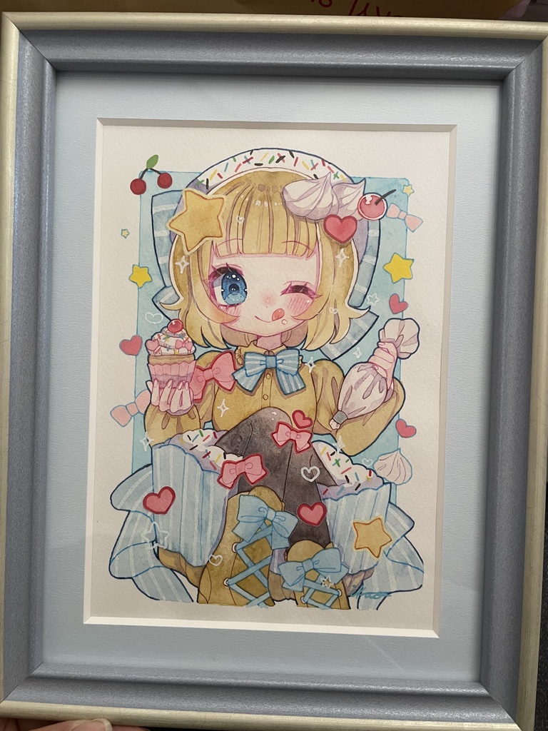 【創作原画】デコデコ🧁カップケーキ