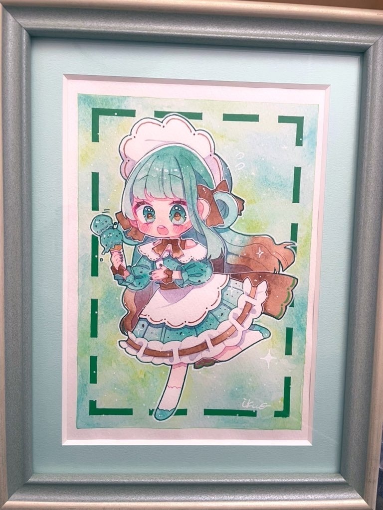 【創作原画】ひやひや🍨チョコミント
