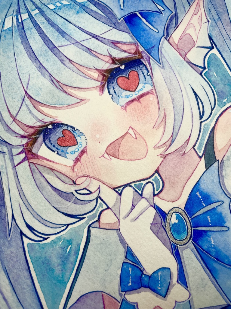 【創作原画】「あたしを推さないとかどぉかしてるよねぇ〜?」😈💙