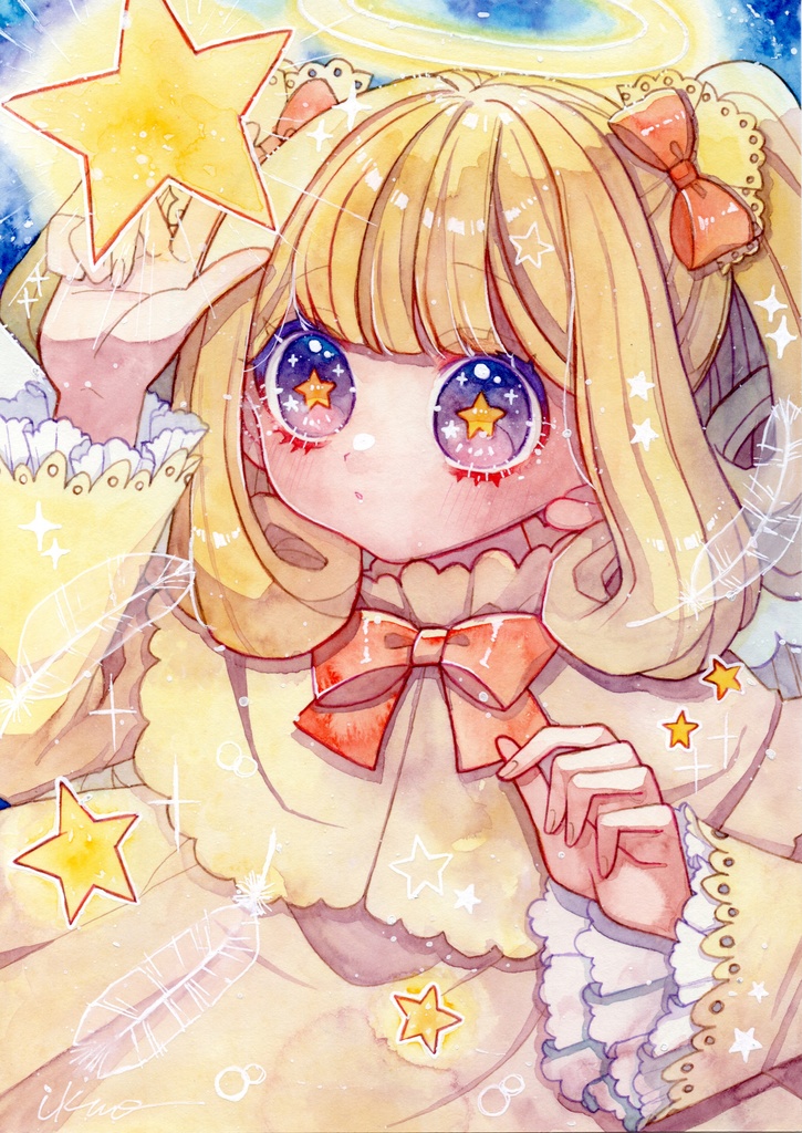 【創作原画】「星の導き」