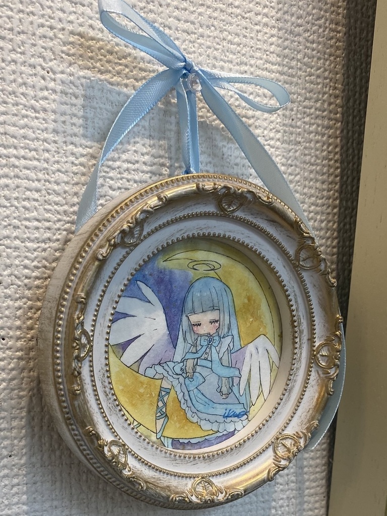 【創作原画】「月の上で眠る」