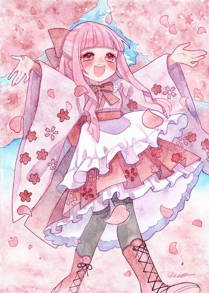【創作原画】「春爛漫」