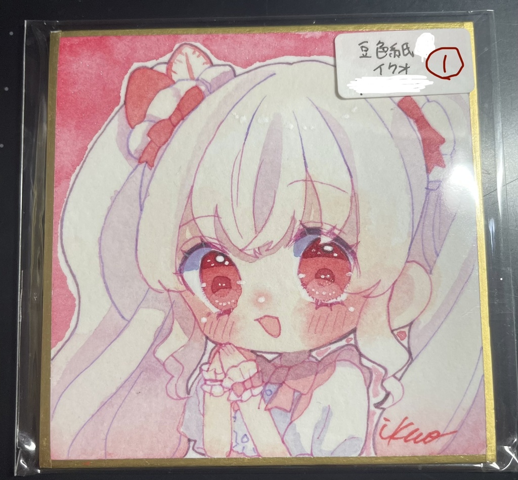 【創作原画】うちの子ミニ色紙