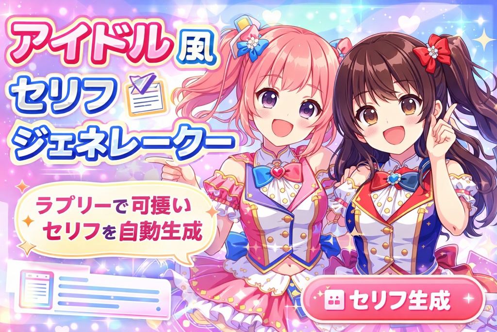 アイドル風セリフジェネレーター買い切り版