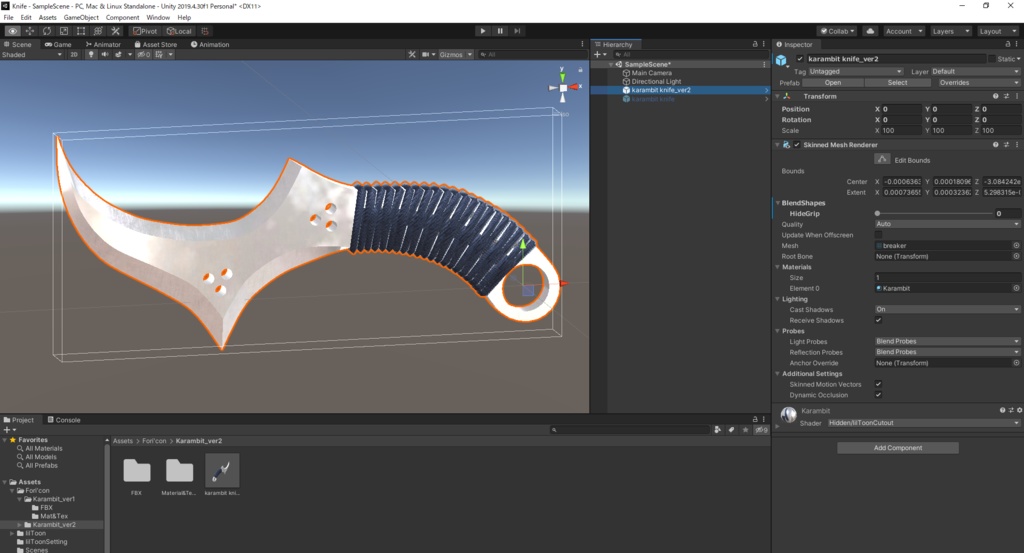 【3Dモデル】Karambit Knife