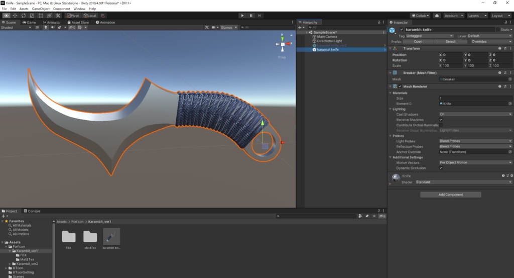 【3Dモデル】Karambit Knife