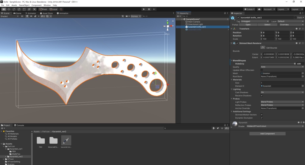 【3Dモデル】Karambit Knife