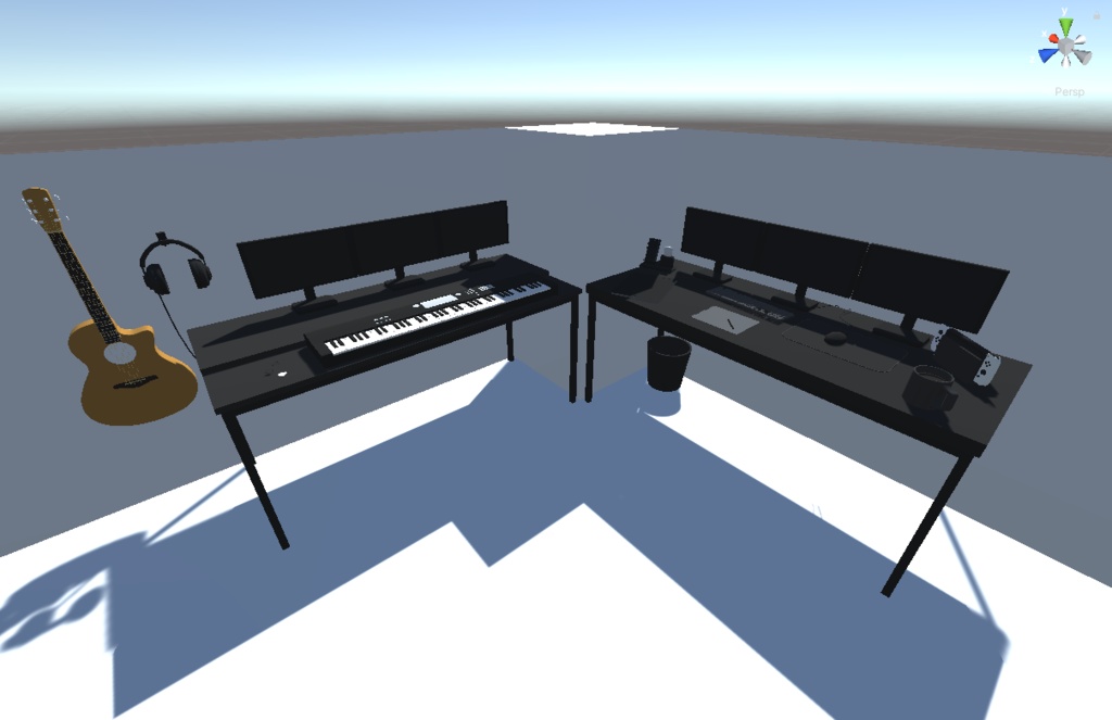 【3Dモデル】デスク周り - 3D小道具セット