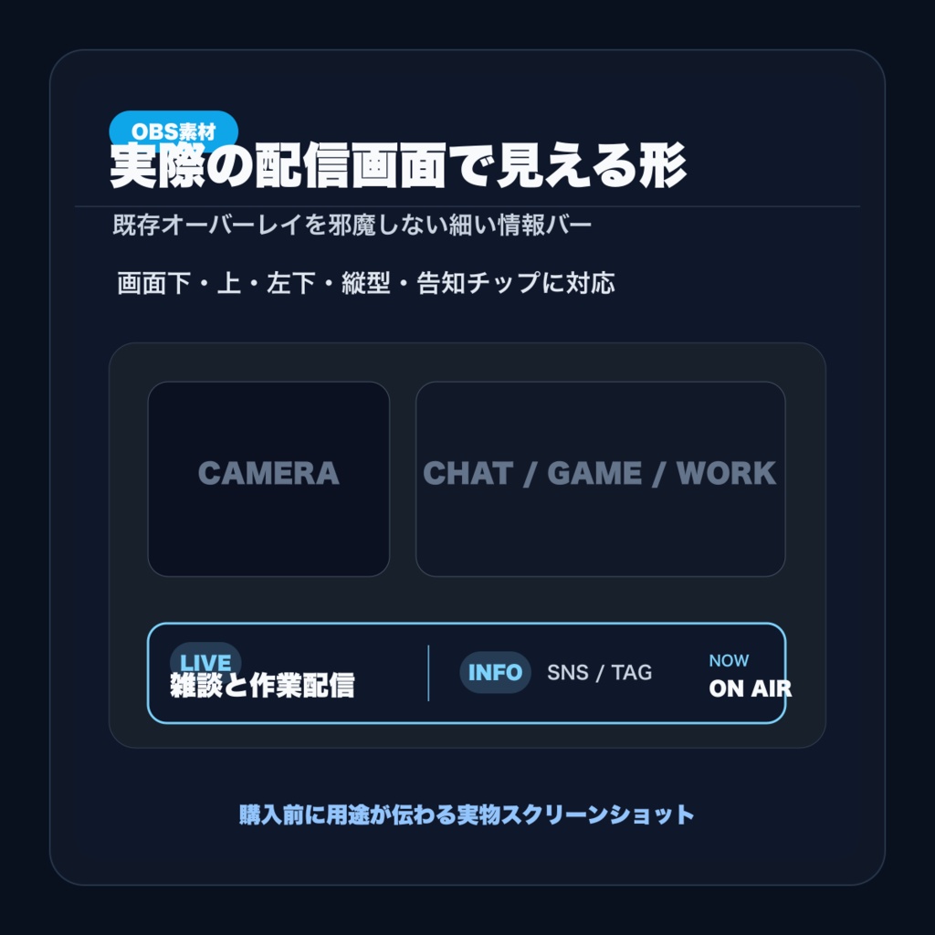 OBSラベルストリップ素材キット