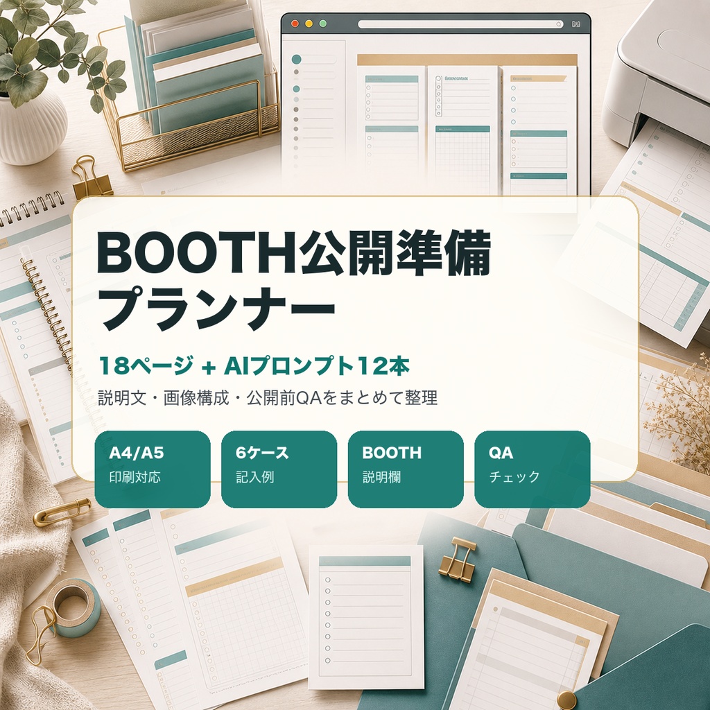 BOOTH公開準備プランナー