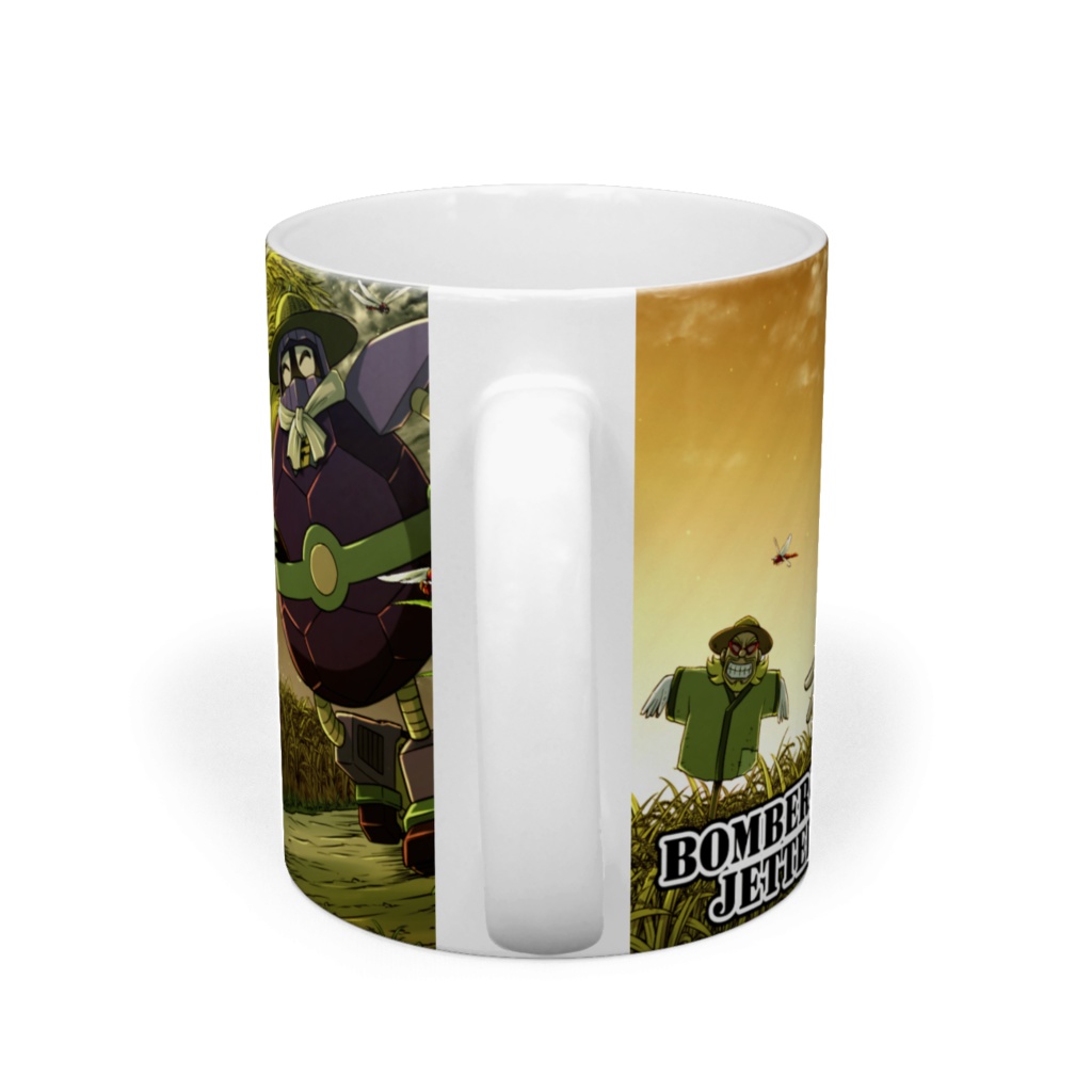 夕焼けの稲穂道マグカップ