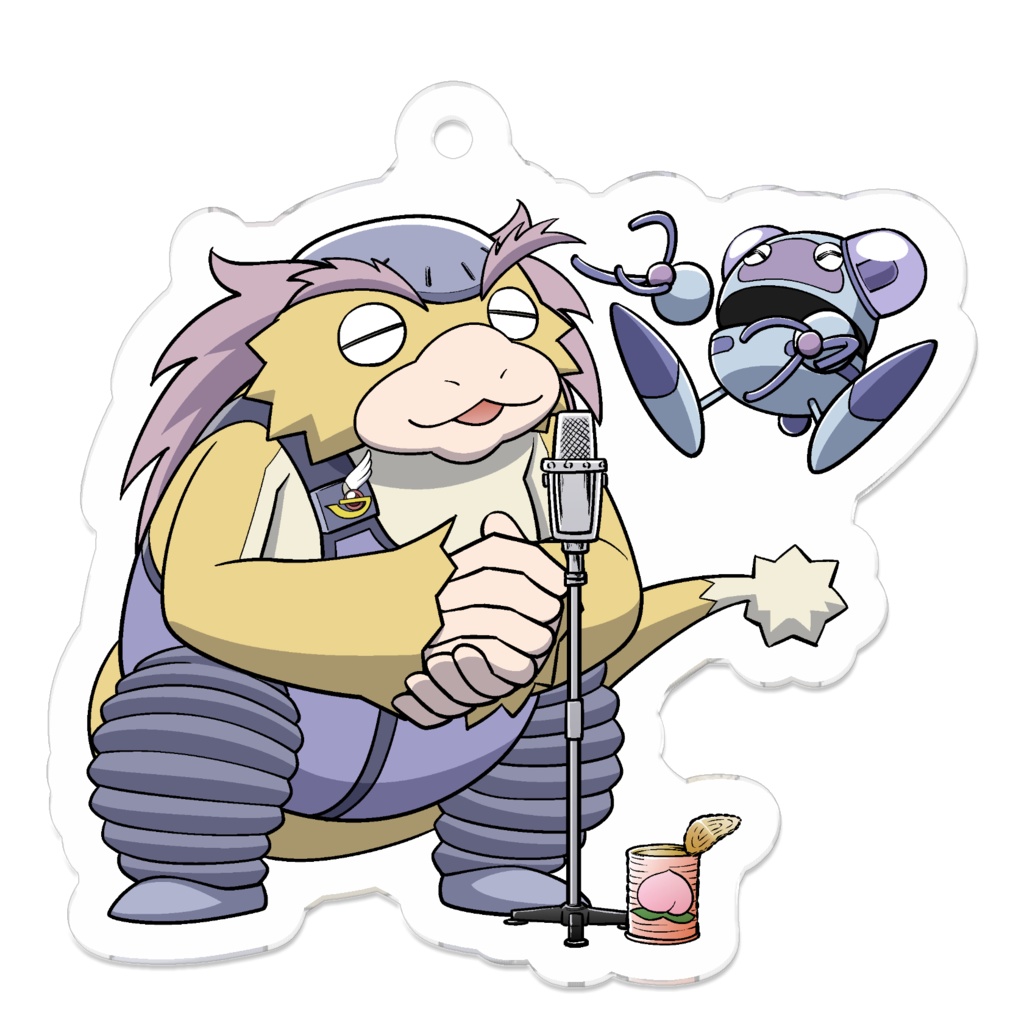ガングとボンゴのアクリルキーホルダーだボンゴ