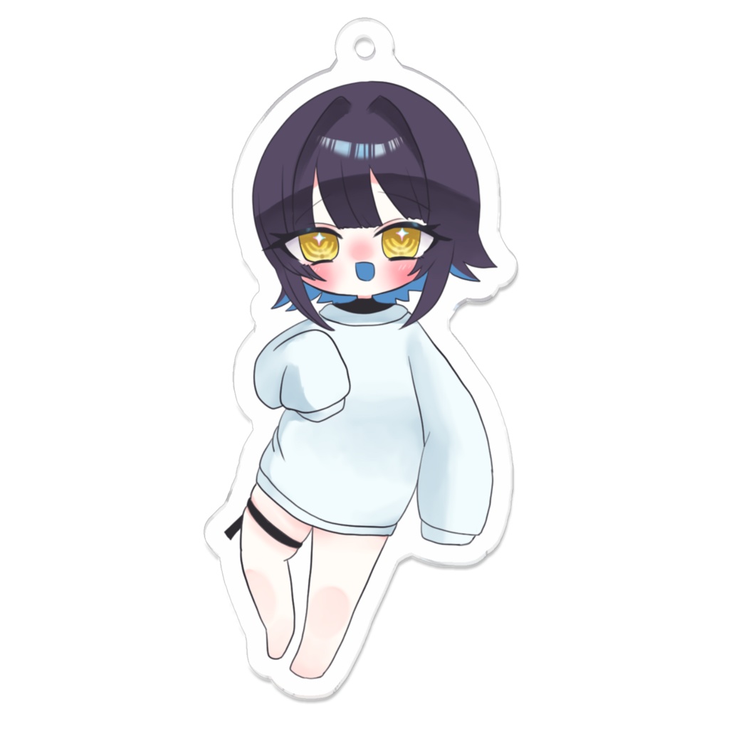 瑠璃唐供養初期立ち絵アクキー(キラキラ)