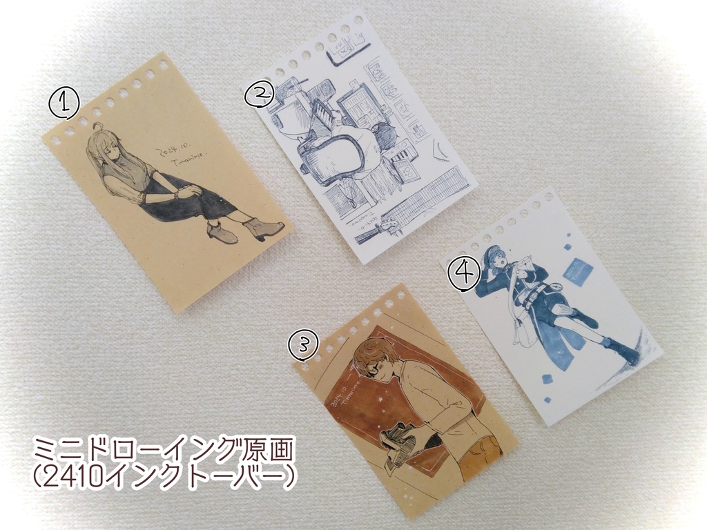 【ミニドローイング原画】24インクトーバー