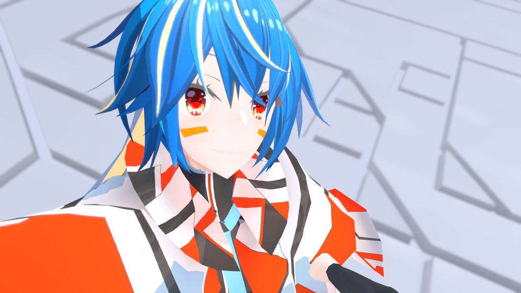 【VRC PC/QUEST対応モデル】SFっぽい少女【Physbone対応】