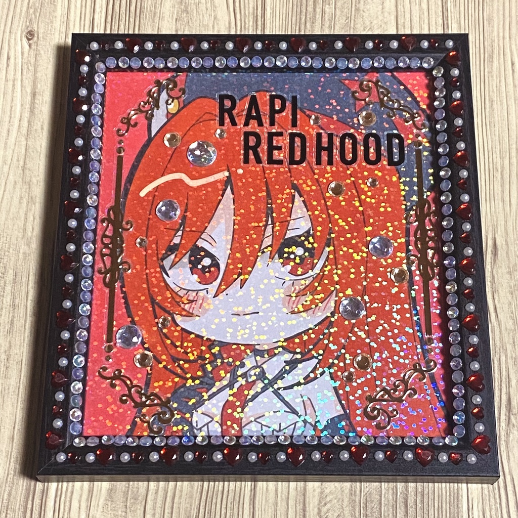 フレーム付き＊NIKKE ラピ:レッドフード 手描きイラスト色紙