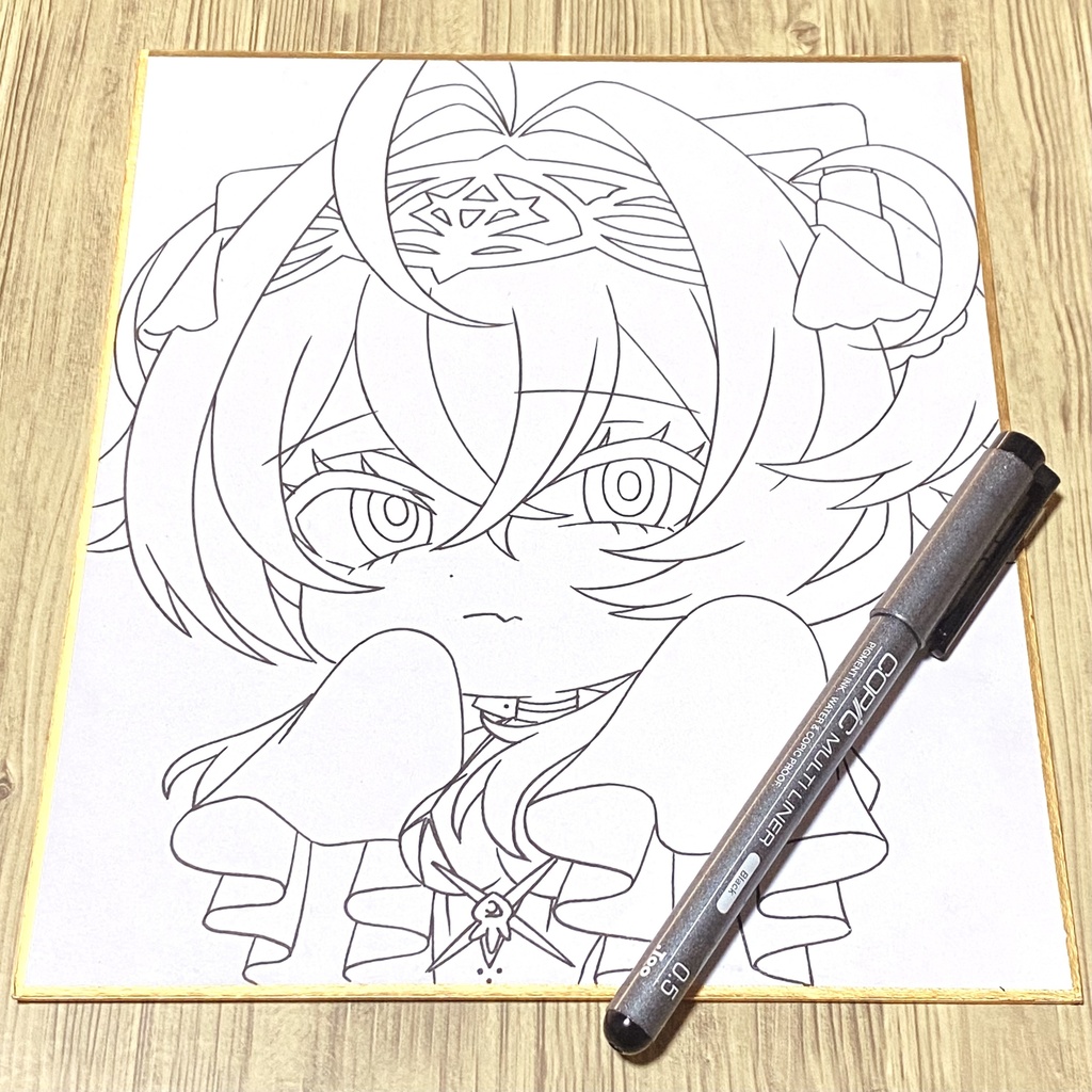 NIKKE リバーレリオ 手描きイラスト色紙 - inunoyume - BOOTH