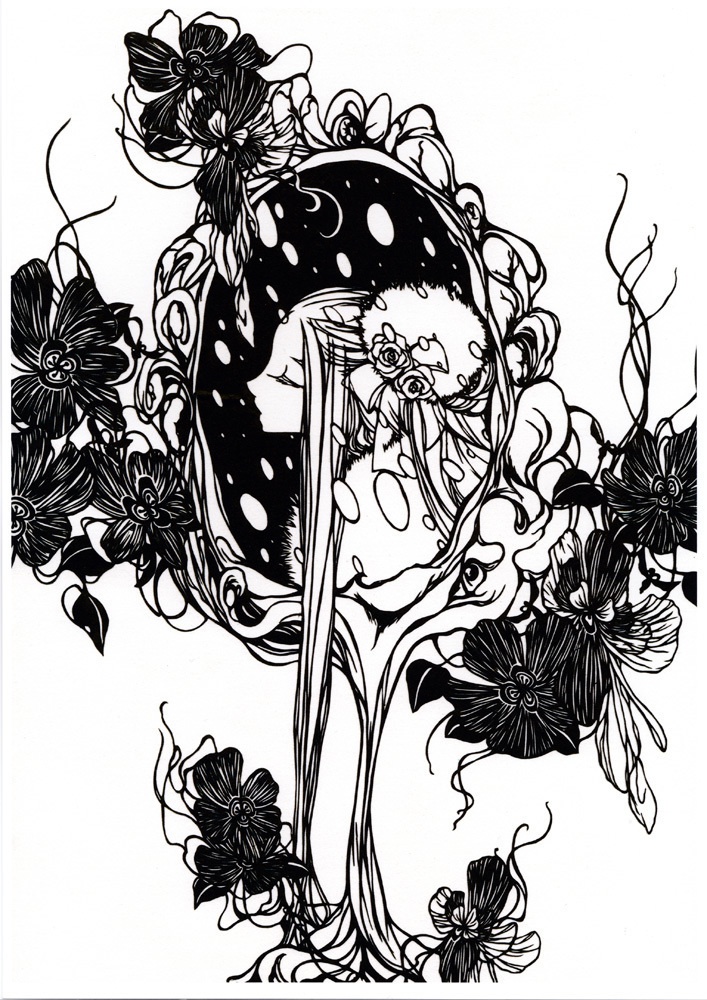 創作切り絵ポスター スノーメイデン 月猫舎 Booth