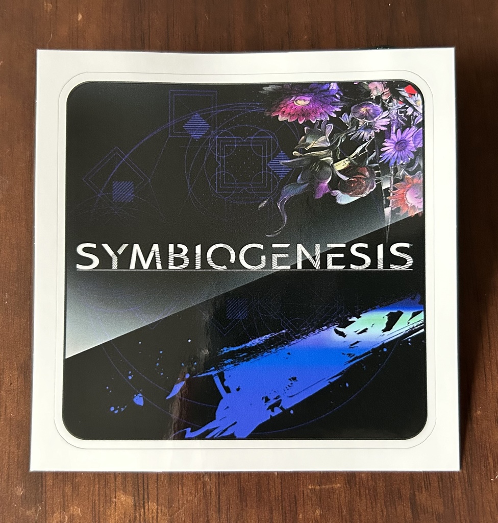 【ブルー】SYMBIOGENESIS メンバーカードNFTステッカー