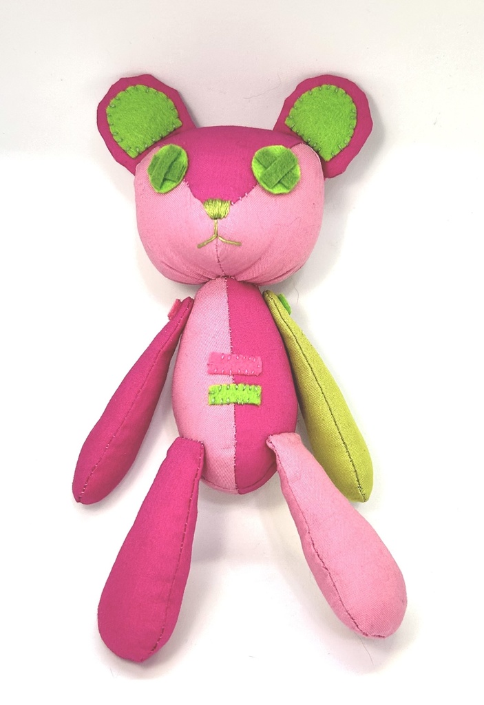 【受注販売】コミッショナーのお帽子に乗っているくまのぬいぐるみ【コまぬい】