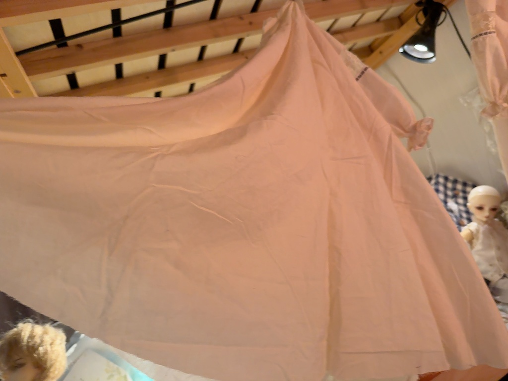 【set on sale】付け襟(1/3対象)×ネグリジェ風ワンピース