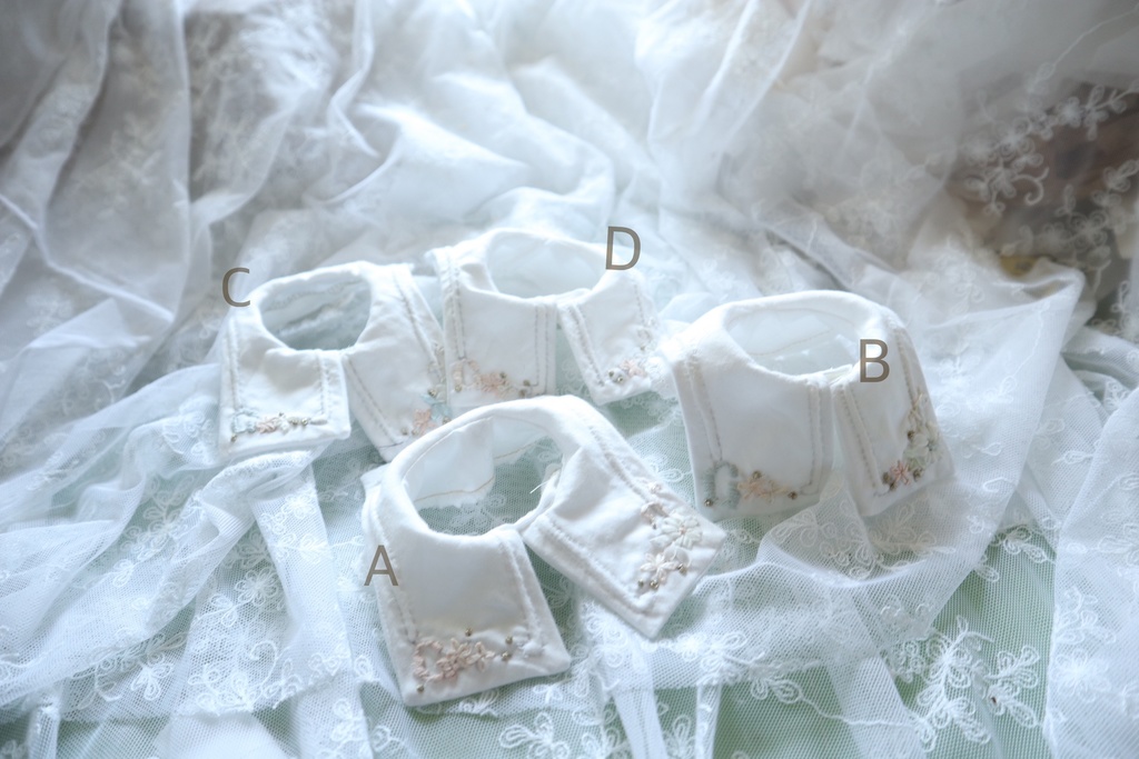 【set on sale】付け襟(1/3対象)×ネグリジェ風ワンピース