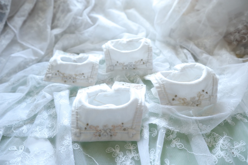 【set on sale】付け襟(1/3対象)×ネグリジェ風ワンピース