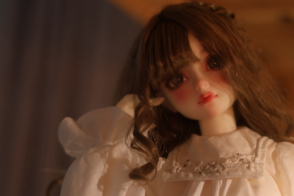 【set on sale】付け襟(1/3対象)×ネグリジェ風ワンピース