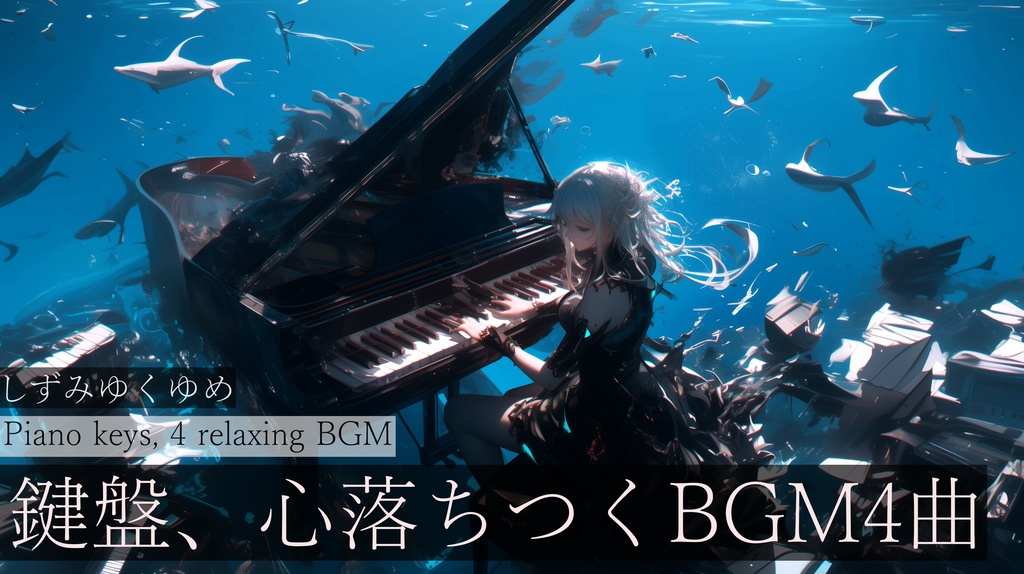 【フリーBGM】しずみゆくゆめ【作業用BGM・ピアノBGMメドレー・人魚姫】