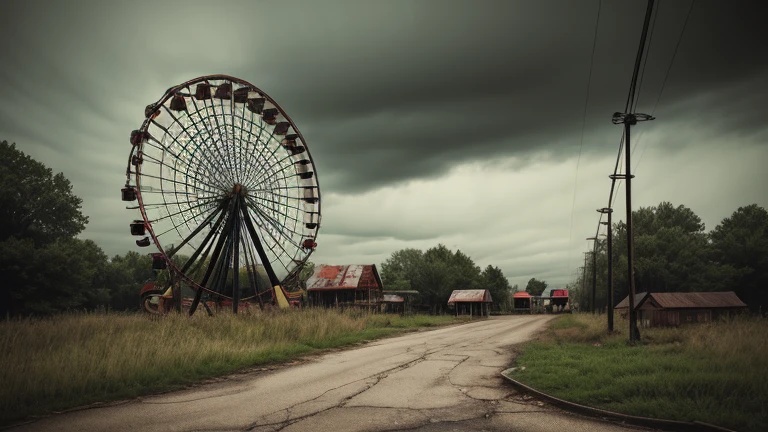 【背景10種×2枚 2サイズ 計40枚】都市伝説/オカルト 孤独な都市風景《動画/ショート動画/TRPG/朗読/MV 素材》