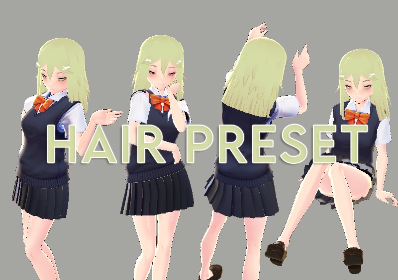FREE VTUBER HAIR PRESET: ELFY