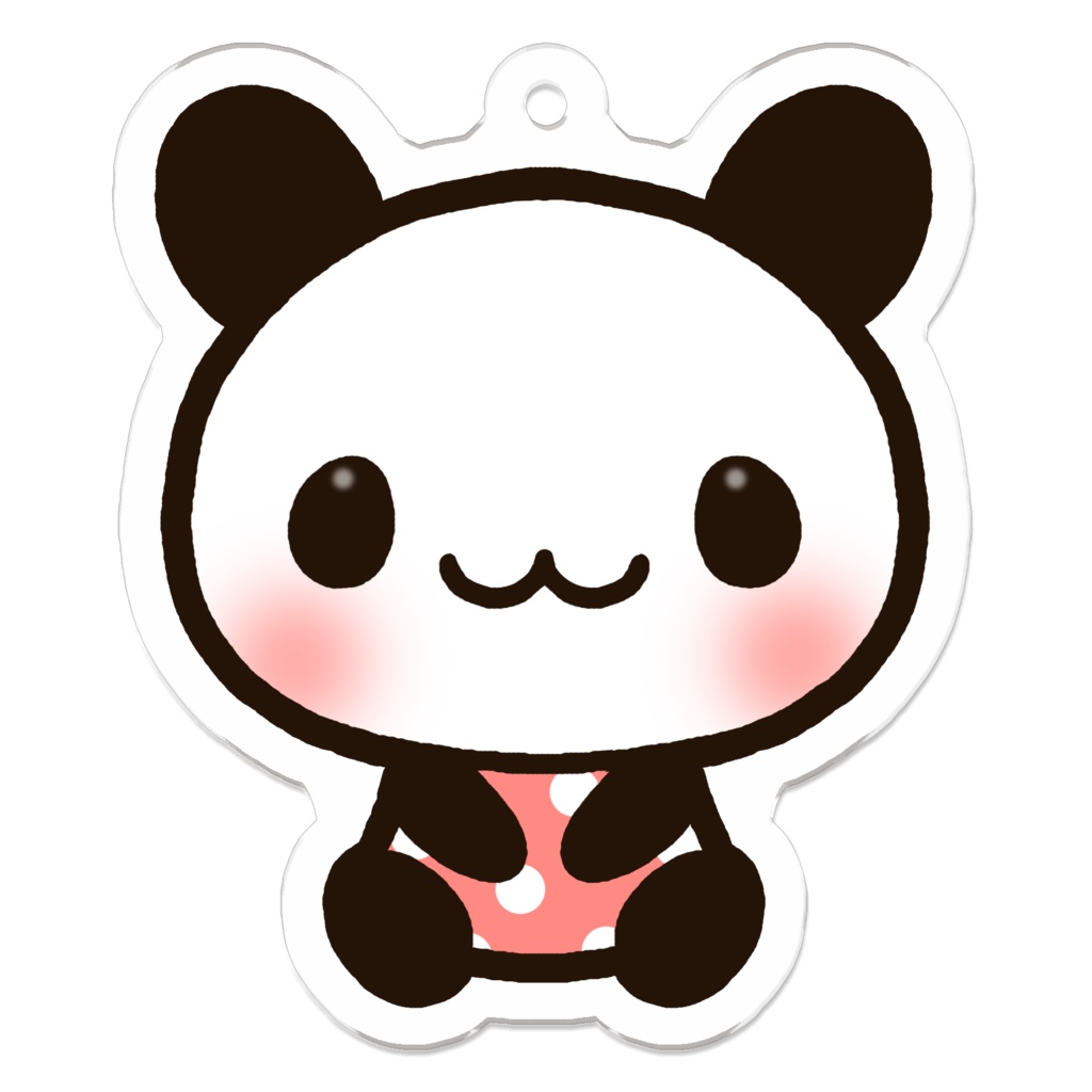 ぱんだじゃないです。 アクリルキーホルダー