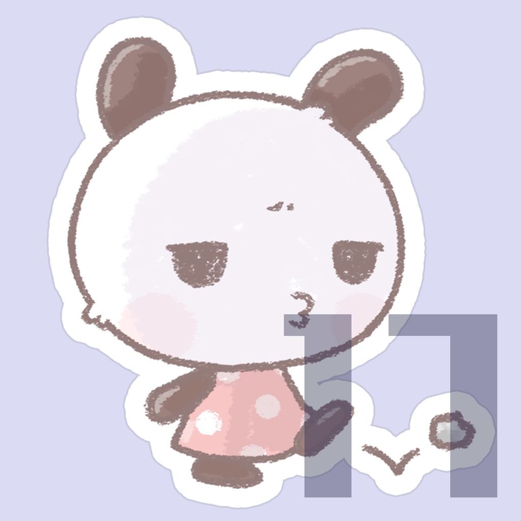 【NEW】しろちゃんステッカー(全20種)