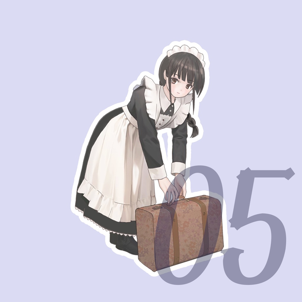 【NEW】メイドさんステッカー(全8種)