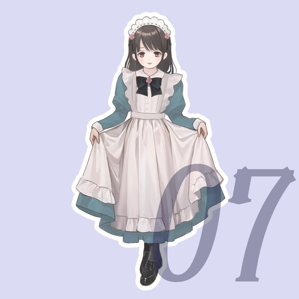 【NEW】メイドさんステッカー(全8種)