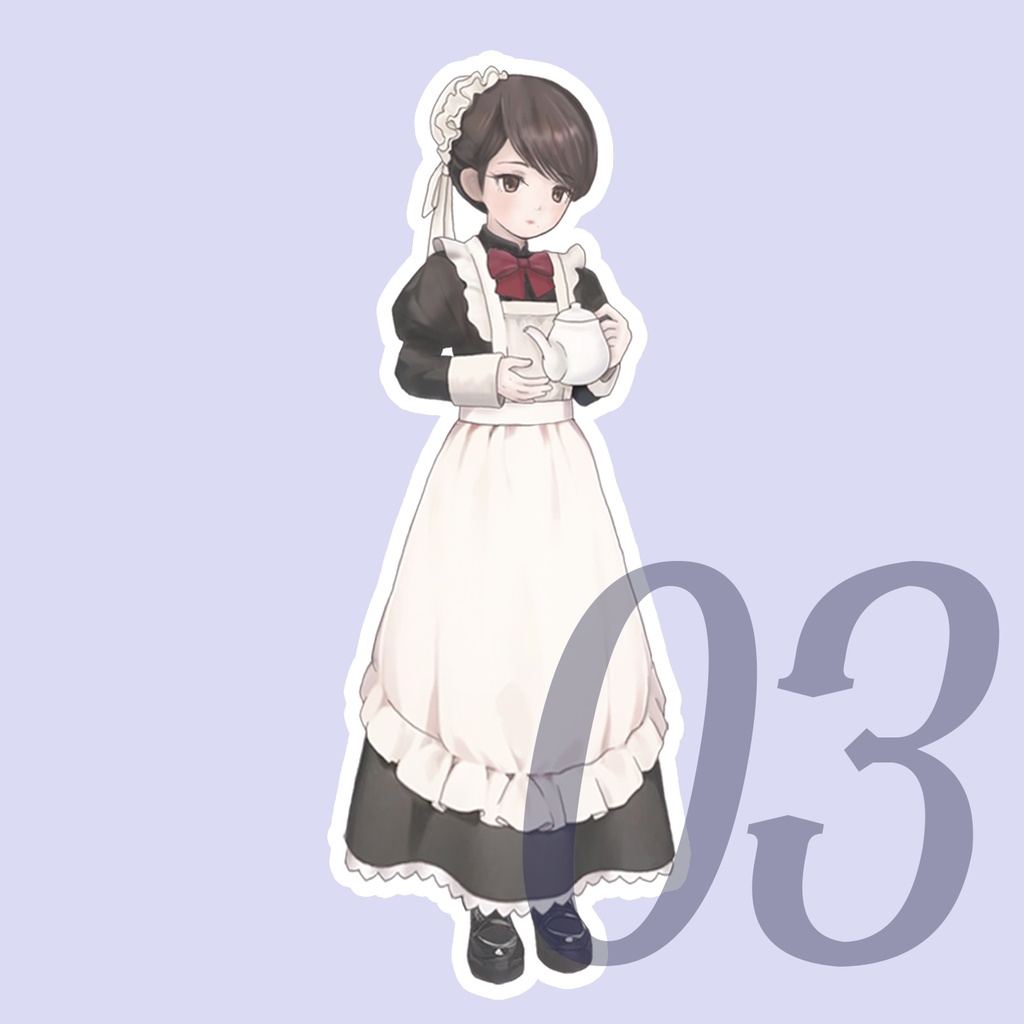 【NEW】メイドさんステッカー(全8種)