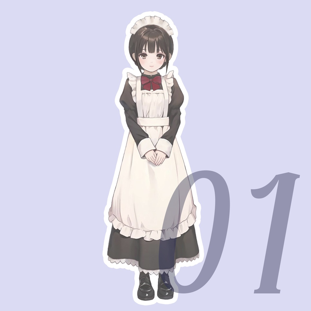 【NEW】メイドさんステッカー(全8種)
