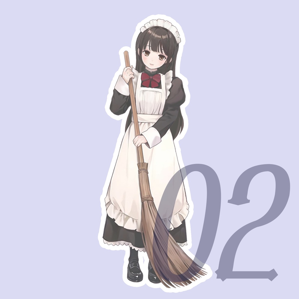 【NEW】メイドさんステッカー(全8種)