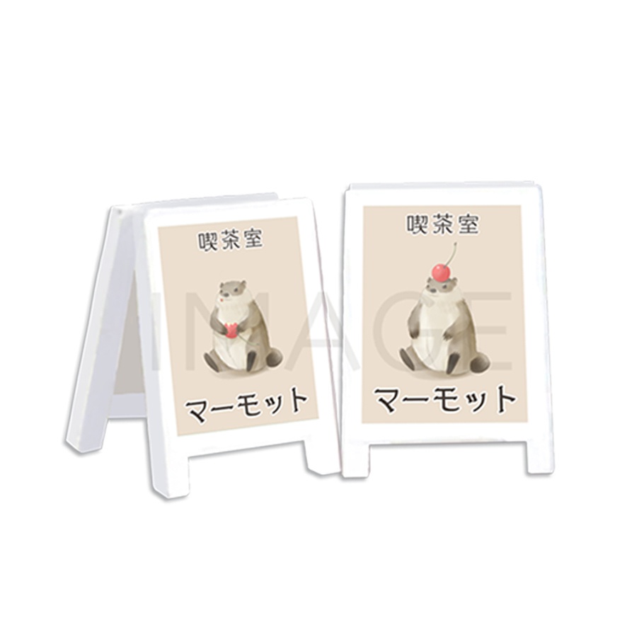 【NEW】看板風クリップ『喫茶室マーモット』