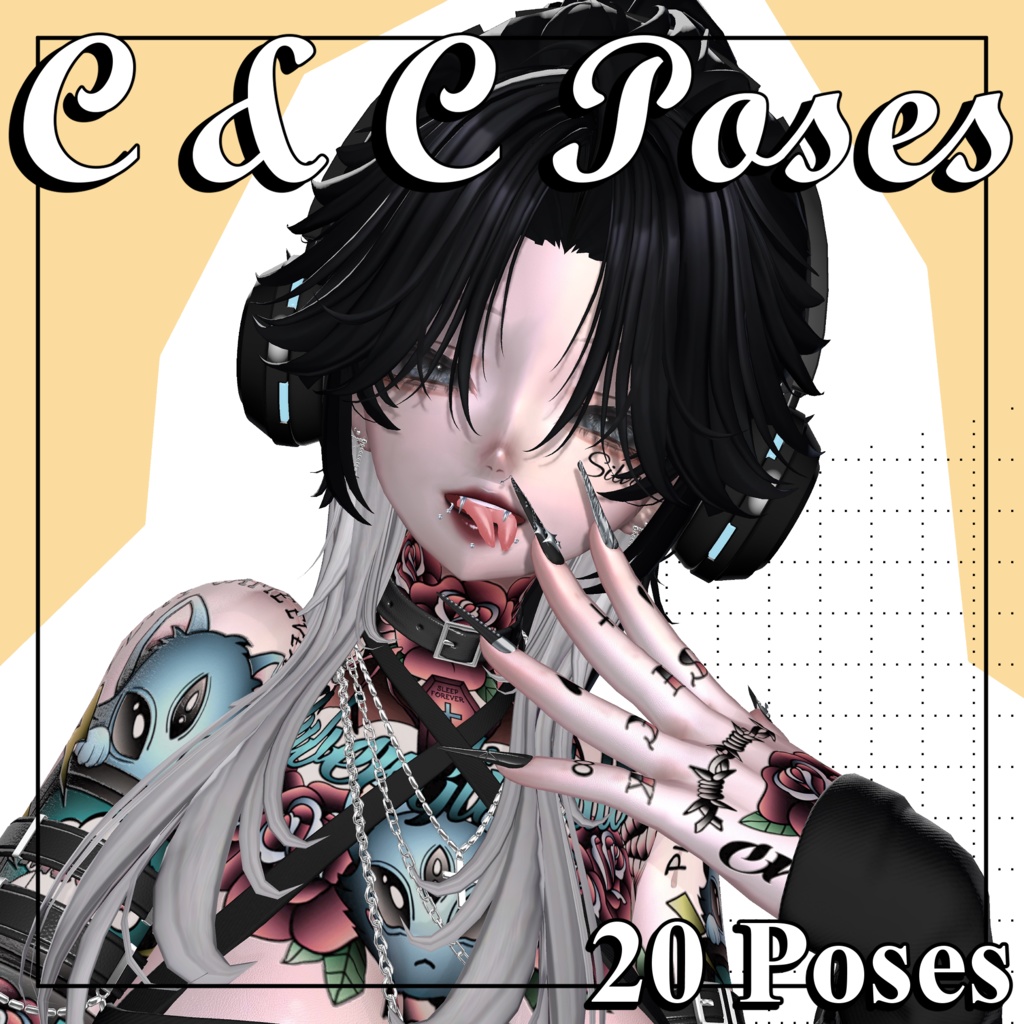 12アバター対応　Dual Charm Pose Pack