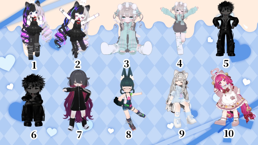 まめふれ♡きゅんっと可愛いDaily Pose set